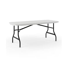 Load image into Gallery viewer, White Granite Heavy Duty Folding Table w durable Steel base (Indoor &amp; Outdoor)