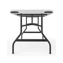 Load image into Gallery viewer, White Granite Heavy Duty Folding Table w durable Steel base (Indoor &amp; Outdoor)